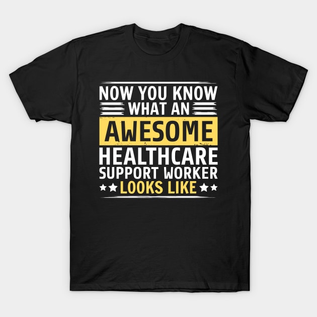 Funny Healthcare Support Worker T-Shirt by White Martian